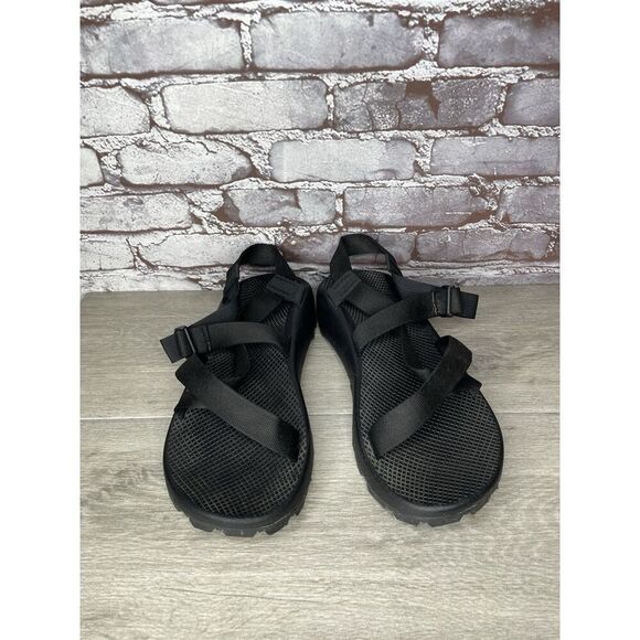 Chaco Z/Cloud Vibram Black Nylon Hiking Trail AnkleStrap Sandals Men 13M US/46EU - Picture 14 of 16